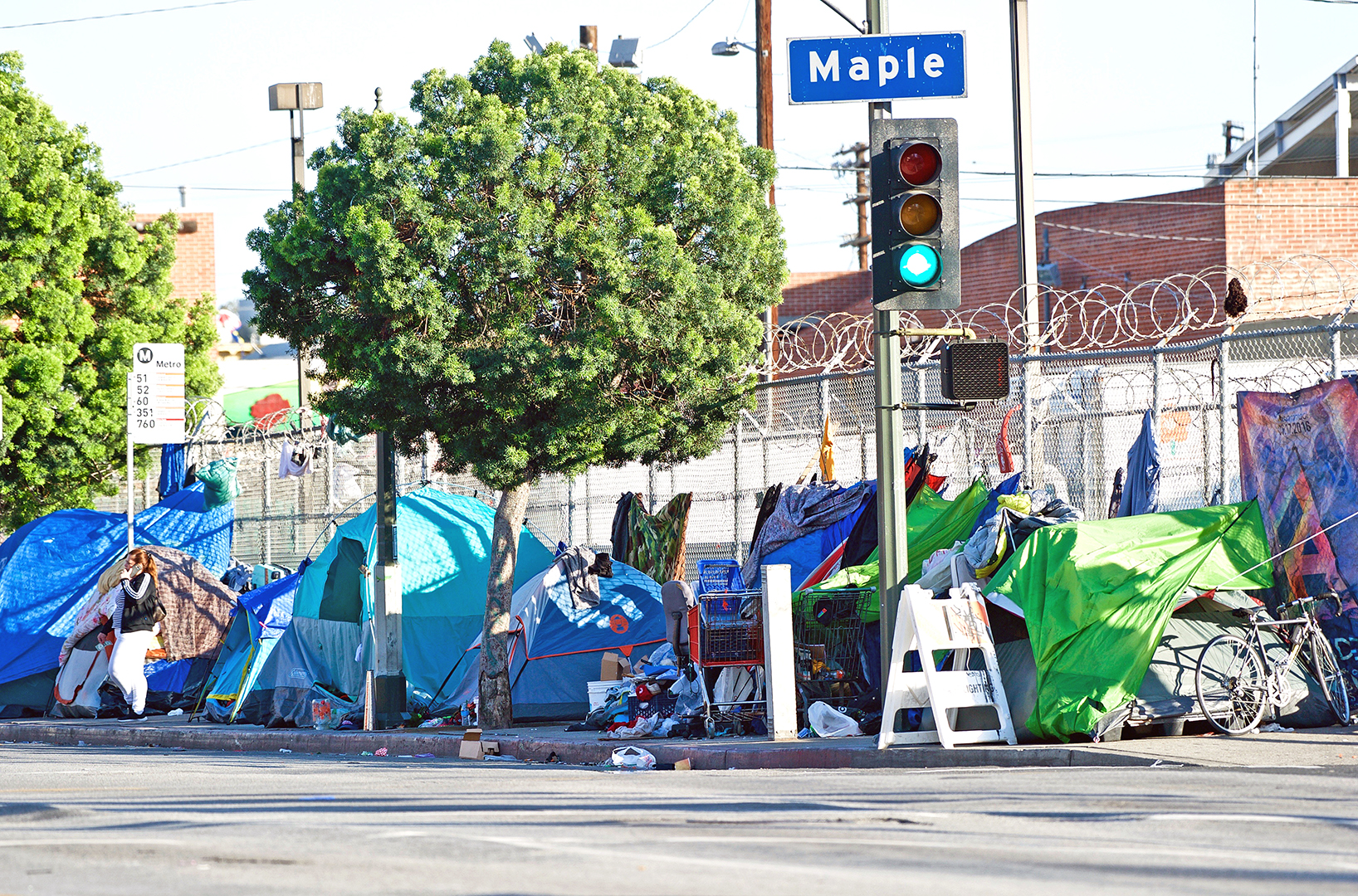 En los últimos años se ha visto un incremento de indigentes en Los Ángeles, California.